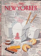 New Yorker cover 11/18 1991 Waitzman: Chinese take-out over menu collage picture
