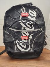 Coca Cola Black Backpack W/ Laptop Pocket Travel & School Bag picture