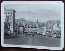 Original Photograph Pikes Peak Avenue 1942 COLORADO SPRINGS CO. Antlers Hotel + picture