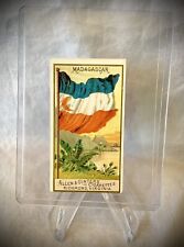 1890 Allen & Ginter Tobacco Card - Flags of All Nations Second Series MADAGASCAR picture
