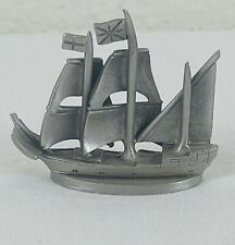 Spoontiques Pewter Ship Plymouth Boat Miniature Nautical Figurine 1981 picture