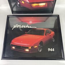 Two Vintage Corvette Framed Pictures Length 17” Width 21” picture