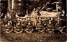 Preparedness Newberry Rifle Club July 4, 1916 Michigan Boat Parade Float Forest picture