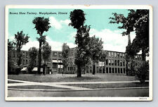 Brown Shoe Factory Curt Teich Blue Sky Murphysboro Illinois IL Postcard picture