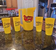 Vintage Pantera's Pizza Pitcher and Cups Collectible Set Alladinware picture