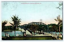 c1910's View Of Susquehanna Bridge Sayre Pennsylvania PA Posted Antique Postcard picture