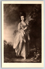 c1960s Mrs. Henry Beaufoy by Thomas Gainsborough Art Portrait Vintage Postcard picture
