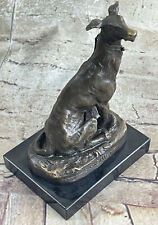 Vienna Bronze Greyhound Dog Animal Pet Bronze Trophy Sculpture Statue Figure Art picture