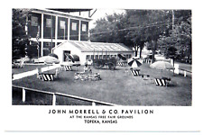 Postcard John Morrell and Company Pavilion at Kansas Free Fair Grounds Topeka KS picture