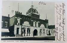 Vintage Cedar Rapids Iowa IA Auditorium Postcard 1906 picture