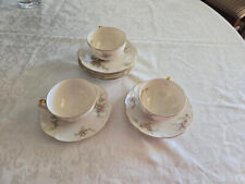 Theodore Haviland NY Rosalinde Fine China - Set of 3 Cups & 5 Saucers picture