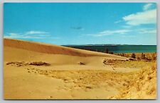 Postcard Picturesque Duneland Sleeping Bear Dunes Lake Michigan VTG c1960  I3 picture