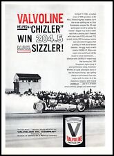 1961 Valvoline Motor Oil Can Vintage Print Ad Funny Car Drag Strip Race Art picture