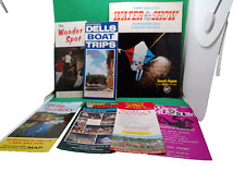 Wisconsin Dells Bartlett Water Show Wonder Spot Circus Wax boat brochures lot 7 picture