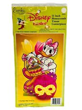Vintage Disney Daisy Duck Easter Decoration Honeycomb Tissue Centerpiece New 11” picture