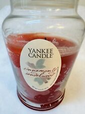 Yankee Candle Cinnamon & Sandalwood ‘03 Jar Candle w/Lid 2/3 Burnt Hard To Find picture