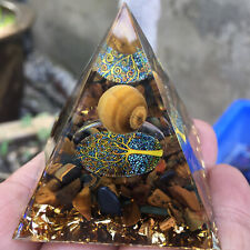 5*5*5cm Orgonite Pyramid   ball，Chakra Energy quartz crystal healing reiki 1pc picture