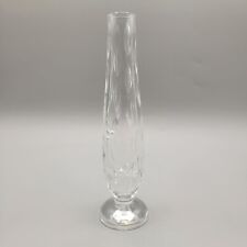 Waterford Rainfall Crystal Bud Vase Pedestal Discontinued Pattern 1990's picture