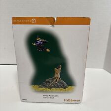 Department 56 Halloween Village Accessories Airborne Flying Witch 800022 H3 picture