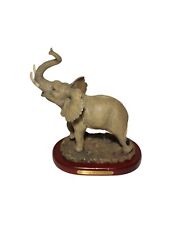 Elephant Figure Sculpture The Gray Rock Collection Trunk Up Amy & Addy 10