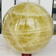 6660g Natural yellow crystal quartz ball crystal ball sphere healing picture