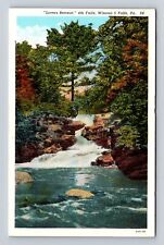 Winona 5 Falls PA-Pennsylvania, Lovers Retreat 4th Falls, Vintage Postcard picture