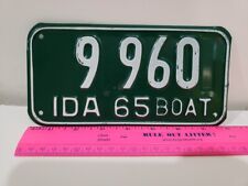 Vintage 1965 Idaho Boat License Plate 9 960 picture