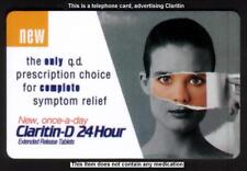 10m Card: NEW Claritin-D 24 Hour Extended Release Tablets '...Relief' Phone Card picture