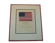 Rare October 1985 NASA US Space Challenger Mission 61-A Flown US Flag Old Glory picture