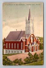 Virginia City NV-Nevada, St Mary's in the Mountains, Antique Vintage Postcard picture