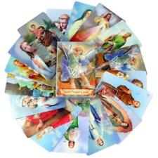 Pack of 54 Assorted Holy Cards with Catholic Saints and Prayers picture