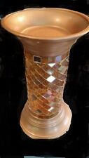 Partylite GOLD GLOBAL FUSION MOSAIC 9 INCH COLUMN NIB picture