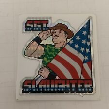 Vintage 1980's Sgt. Slaughter Prism Vending Sticker picture
