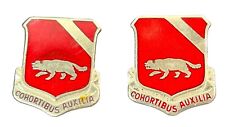 Pair (2 Pieces) US Military Lapel Unit Crest 94th Engineer Battalion Unit Crest picture