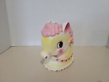 45.00NICE 1950s INARCO Japan Pink Pony Head Planter E-3286, Inarco Baby... picture