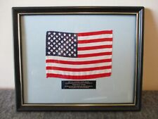 NASA APOLLO SKYLAB FLOWN FLAG FRAMED AWARD MSFC 1973 - EXCELLENT COND picture