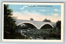 Wabash IN Indiana, Cement Bridge, Charley Creek, Vintage Postcard picture
