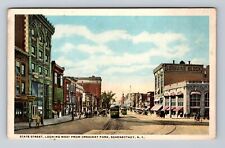 Schenectady NY-New York, State Street, Crescent Park, Vintage Postcard picture