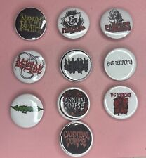 Grindcore 1.25”Button Pins (10) Death Metal Carcass Napalm Death Cannibal Corpse picture