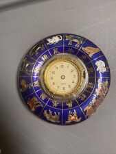 chinese astrology quartz clock free standing blue gold evershine picture