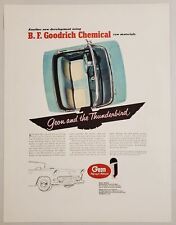 1955 Print Ad Geon Polyvinyl Materials BF Goodrich Chemical Ford Thunderbird  picture