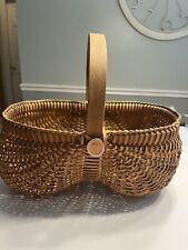 Bath & Body Works Buttocks Egg Gathering Wicker Woven Large Basket Farmhouse picture
