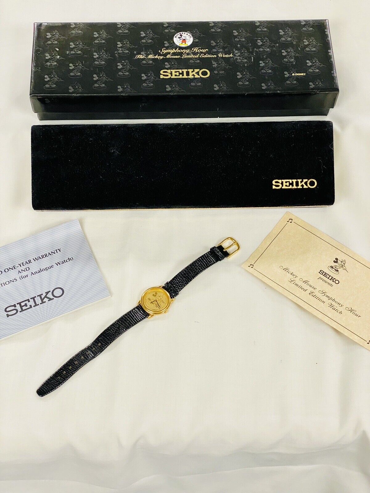 Vintage Seiko Mickey & Co. Symphony Hour Watch 1942- Box/Papers