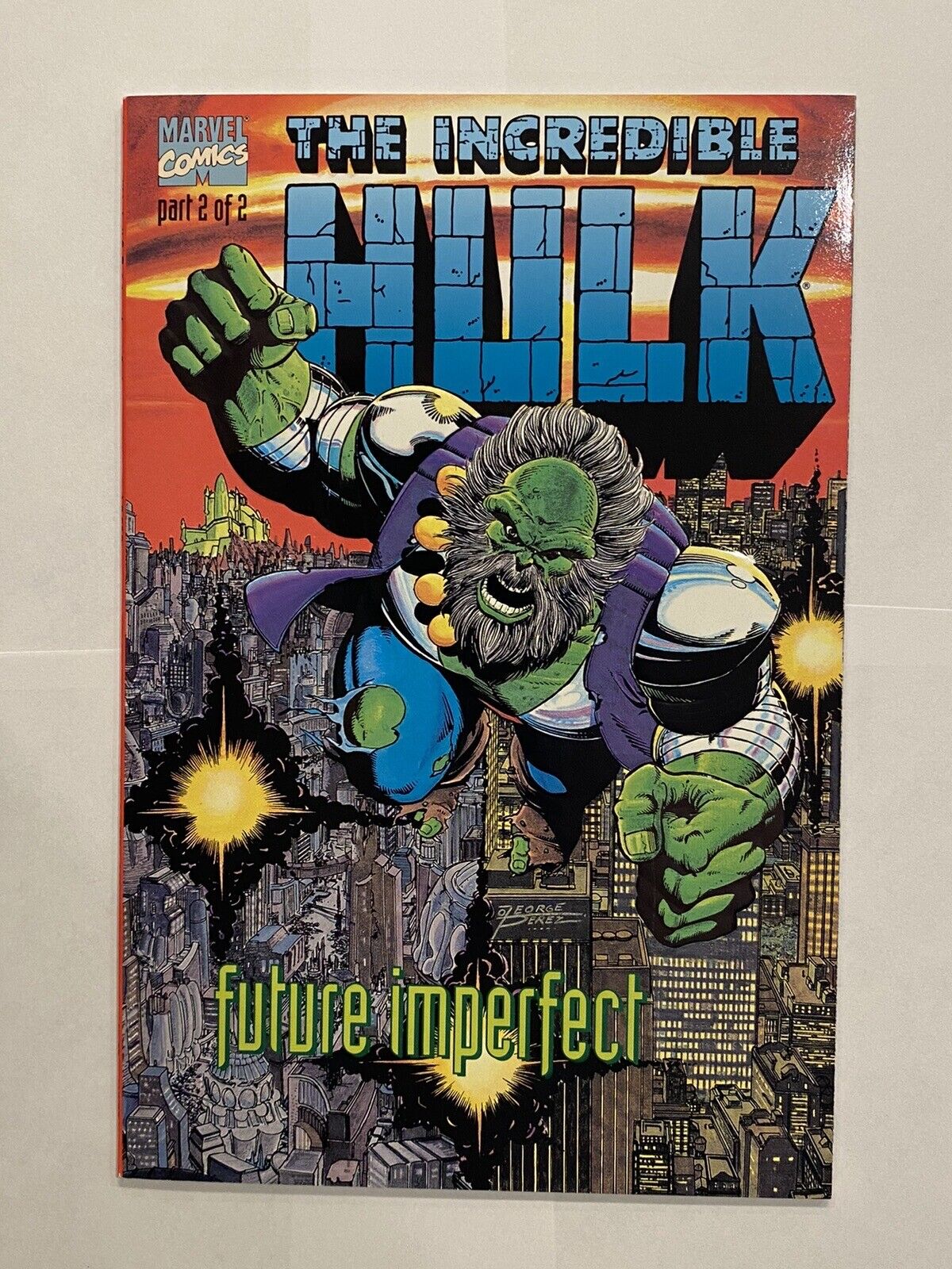 The Incredible Hulk Future Imperfect #2 Perez Embossed Marvel 1993