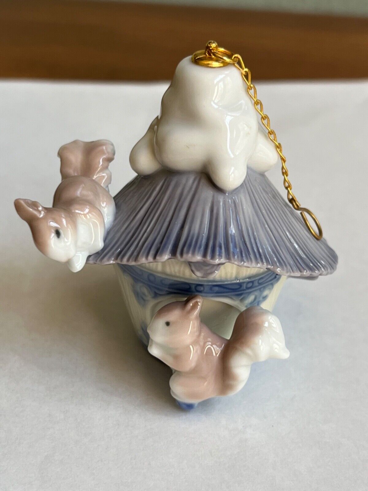 Lladro Our Winter Home Squirrels Ornament 6519? Very Gently Used NO BOX Vintage