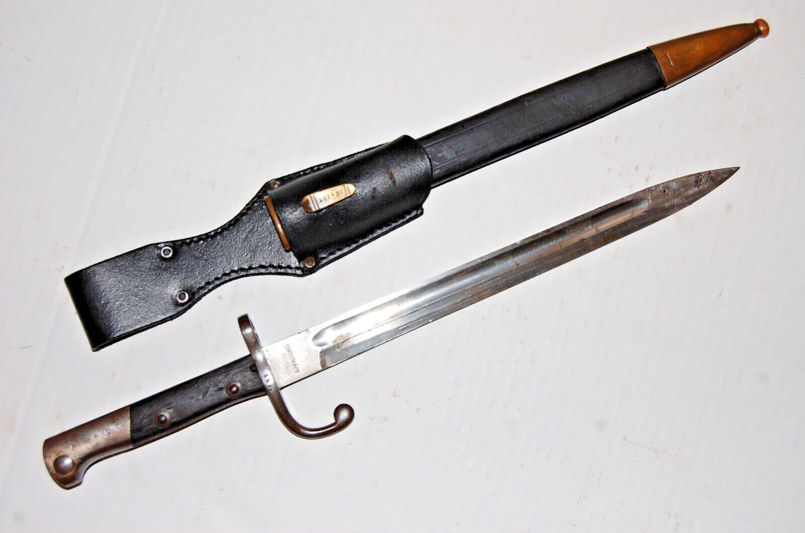 M1908 Mauser Bayonet Knife, Scabbard & Frog by Simson & Co. SUHL