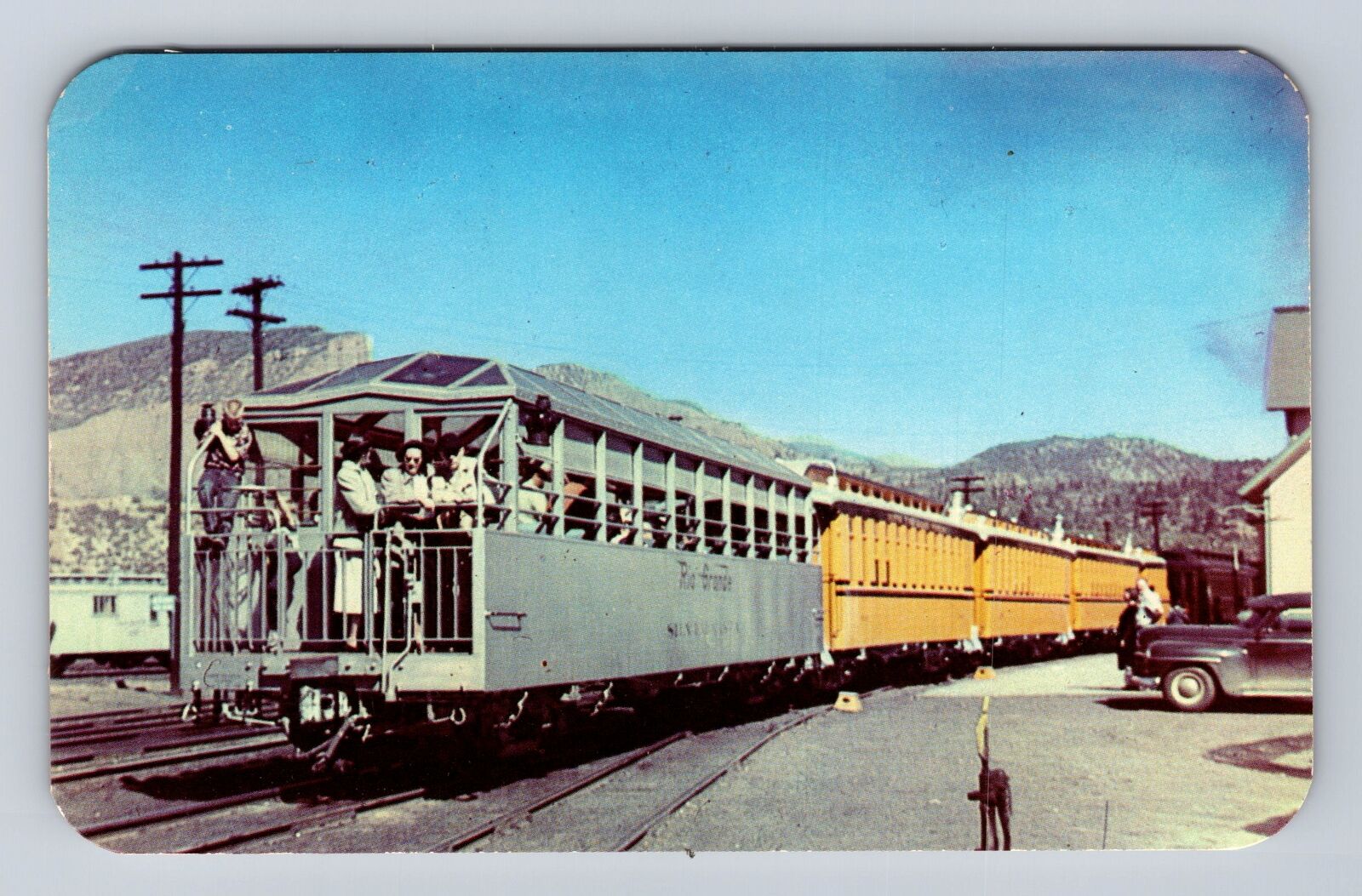 Durango CO-Colorado, Silver Vista Coach, Emma Sweeney Train Vintage Postcard