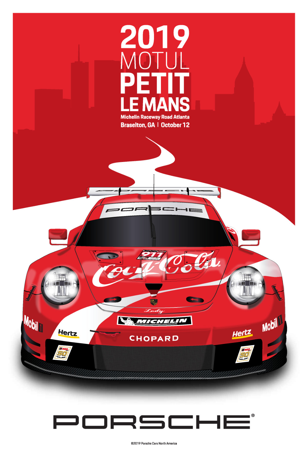 AWESOME Porsche Poster 2019 Motul Petit LEMANS 
