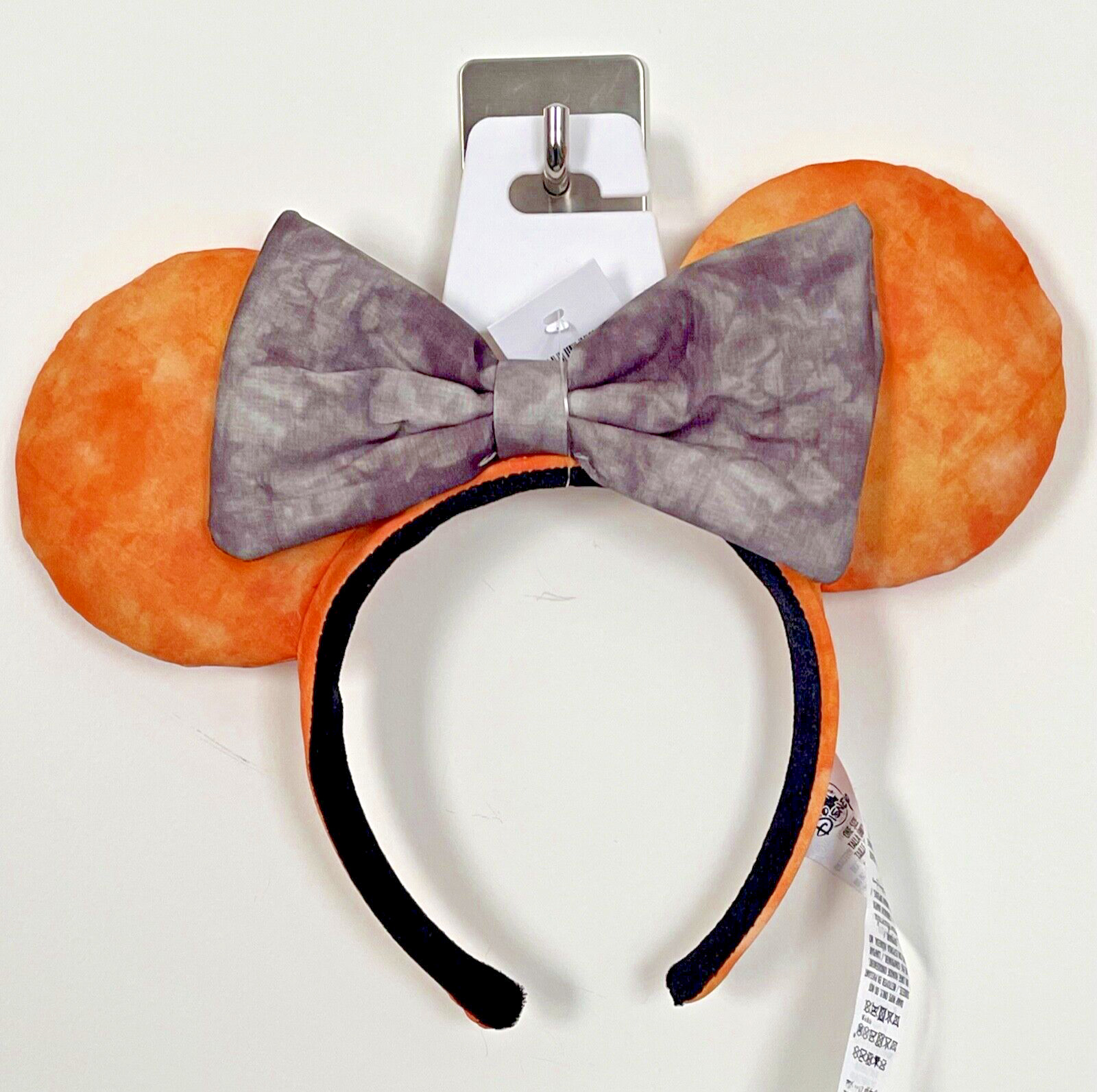 2022 Disney Parks Halloween Black & Orange Minnie Mouse Ears Ear Headband NEW