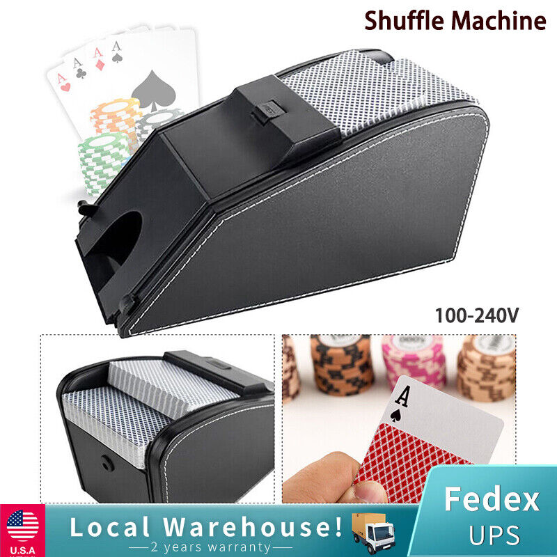 Automatic 1-2 Decks Card Shuffler Dealing Shoe Poker Card Shuffling Machine